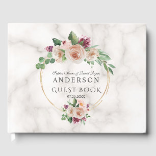 Olive Branches Wreath Wedding Gästebuch