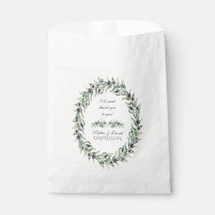 Olive Branches Wreath Wedding Geschenktütchen