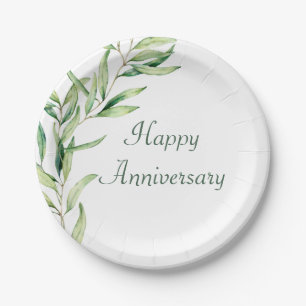 Olive Brande Foliage Pappteller