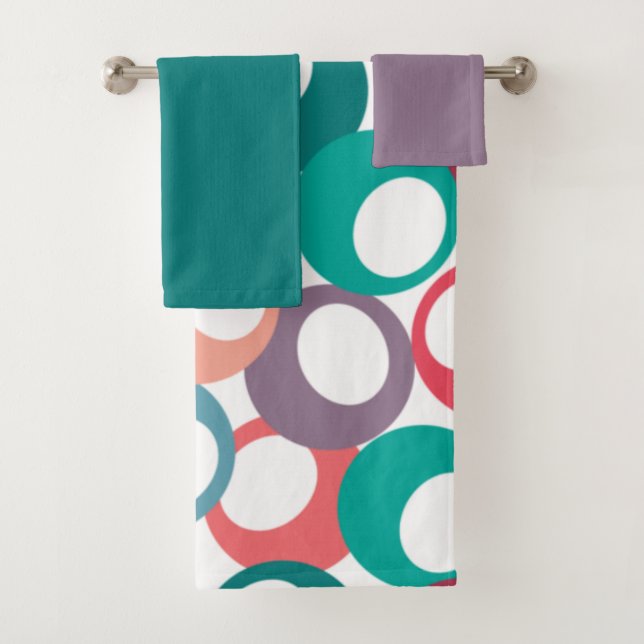 Olive Circles Badetuch Set (Insitu)