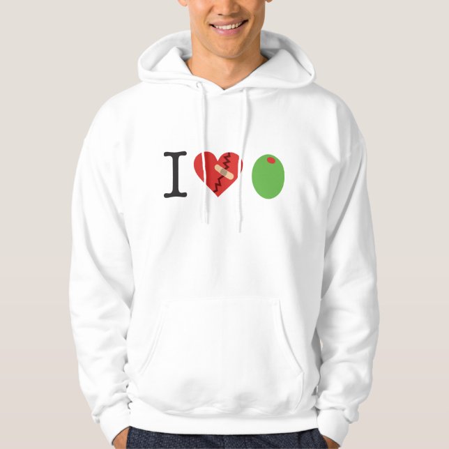 Olive des Herzens I VERBINDEN DEN KAMPF Hoodie (Vorderseite)