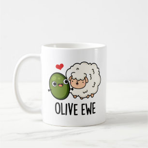 Olive Ewe Funny Liebe Puff Kaffeetasse