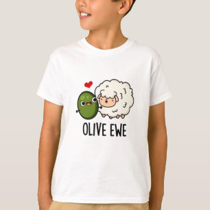 Olive Ewe Funny Liebe Puff T-Shirt