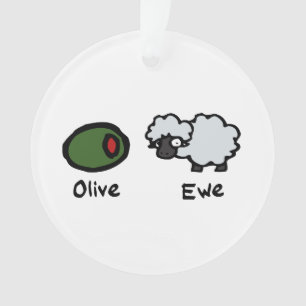 Olive Ewe Ornament