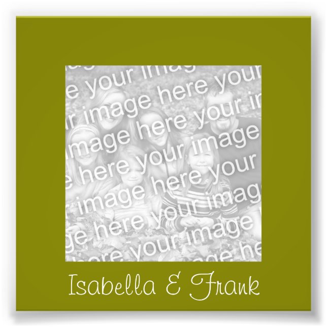 Olive-Frame-Foto Fotodruck (Vorne)