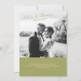 Olive Garden Photo Wedding Invitation Einladung