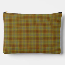 Olive Gray Plaid Tartan Pattern Zubehörtasche