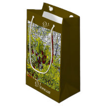 Olive green Abstrakt Art Bridesmaid Monogram Small