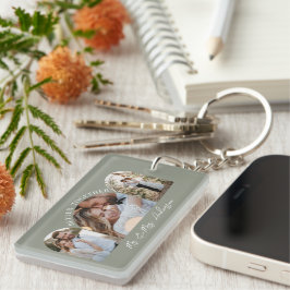 Olive-green arch Multi-Foto Hochzeitsgeschenk Deko Schlüsselanhänger