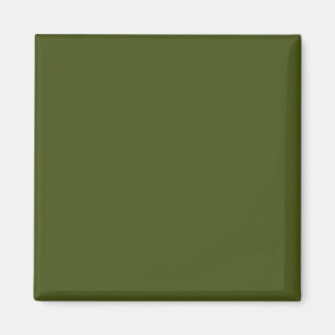 Olive Green Background Deco zum Anpassen Magnet