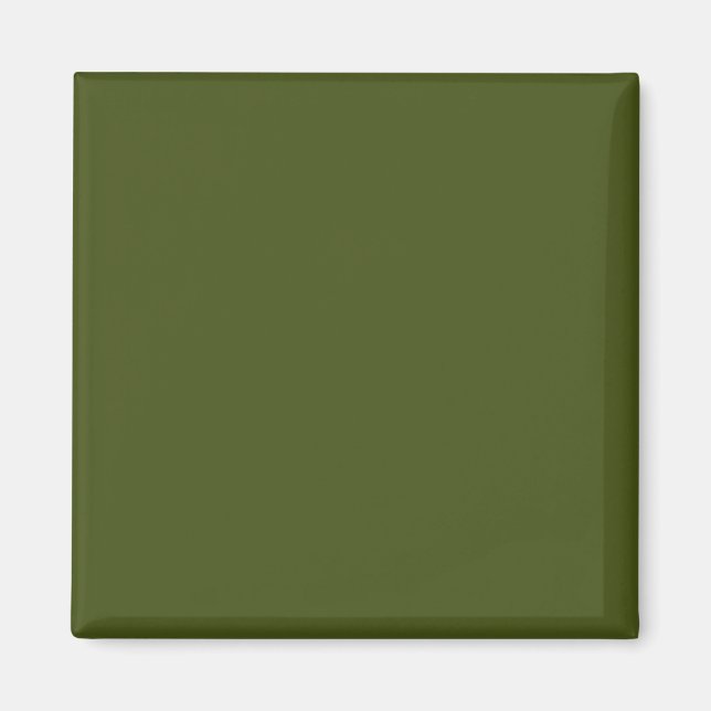 Olive Green Background Deco zum Anpassen Magnet (Vorne)