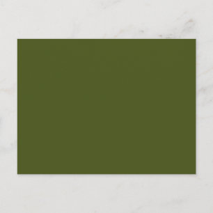Olive Green Background Deco zum Anpassen Postkarte