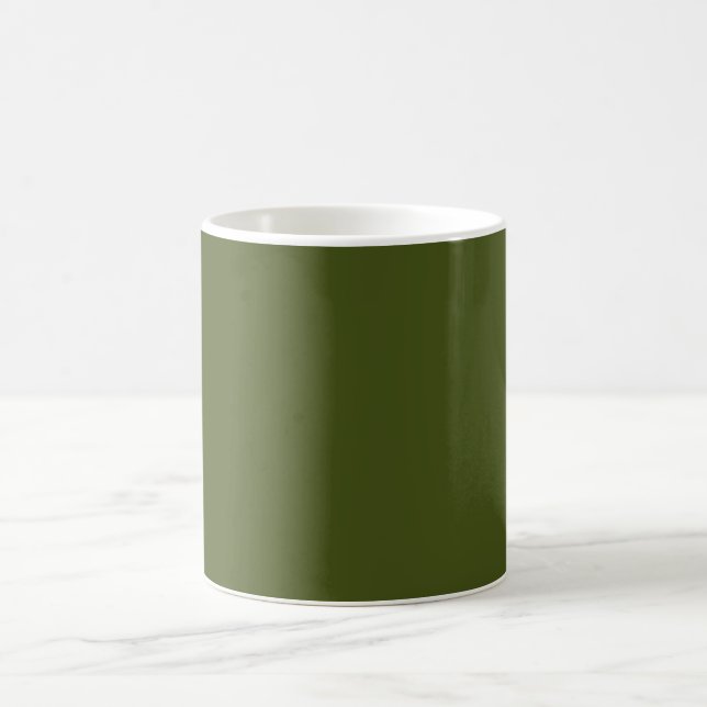 Olive Green Background Deco zum Anpassen Tasse (Mittel)