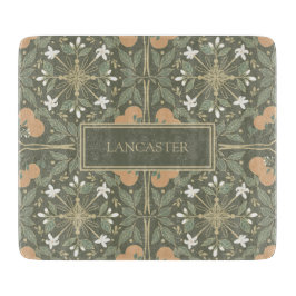 Olive Green Botanical Schneidebrett