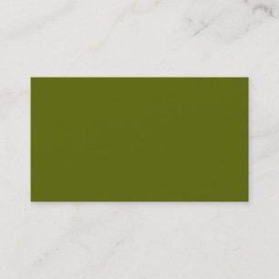 Olive Green Business Card Visitenkarte