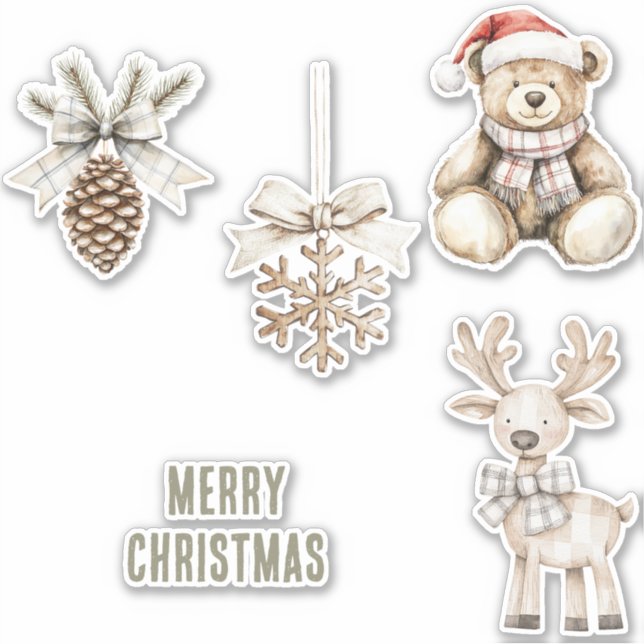 Olive Green Christmas Trees Gold Glitzer Circle Aufkleber (Vorderseite)