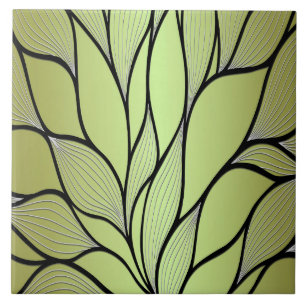 Olive Green Creative Verlass Pattern Fliese