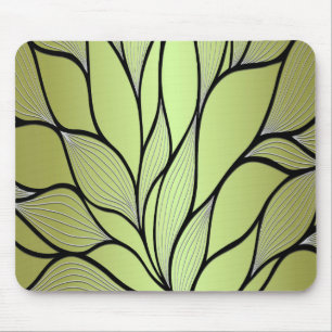 Olive Green Creative Verlass Pattern Mousepad