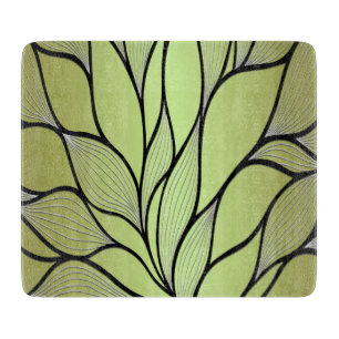 Olive Green Creative Verlass Pattern Schneidebrett