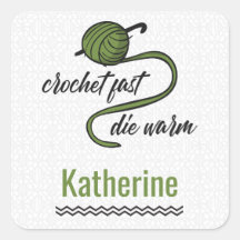 Olive Green Crochet schnell, Die warm