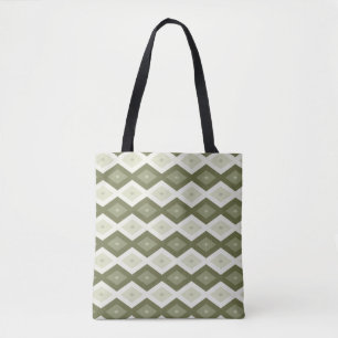 Olive Green Diamant Muster