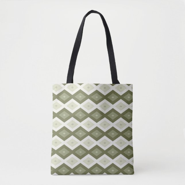 Olive Green Diamant Muster (Vorderseite)