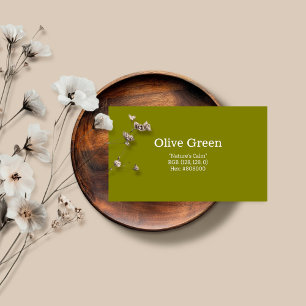 Olive Green   "Die Ruhe der Natur" Visitenkarte