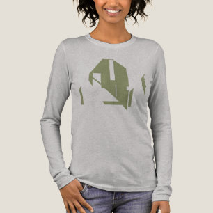 Olive Green Geometrie Formen Abstraktes Kunstdesig Tri-Blend Shirt