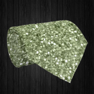 Olive Green Glitzern Imitate Glitzer Extravagant L Krawatte