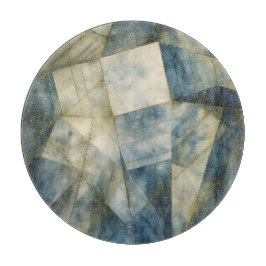 Olive Green Gold Geometric Abstrakt Natural Schneidebrett