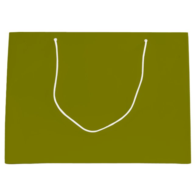 Olive Green Große Geschenktüte (Vorderseite)