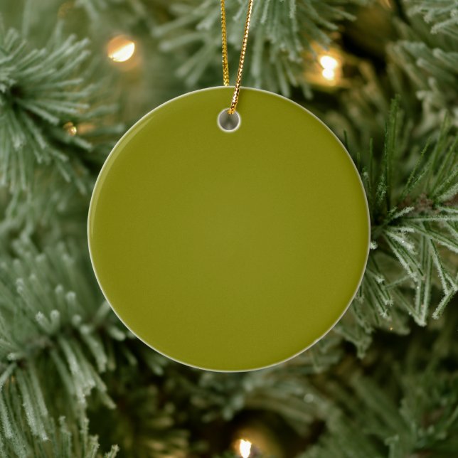 Olive Green Keramik Ornament (Baum)