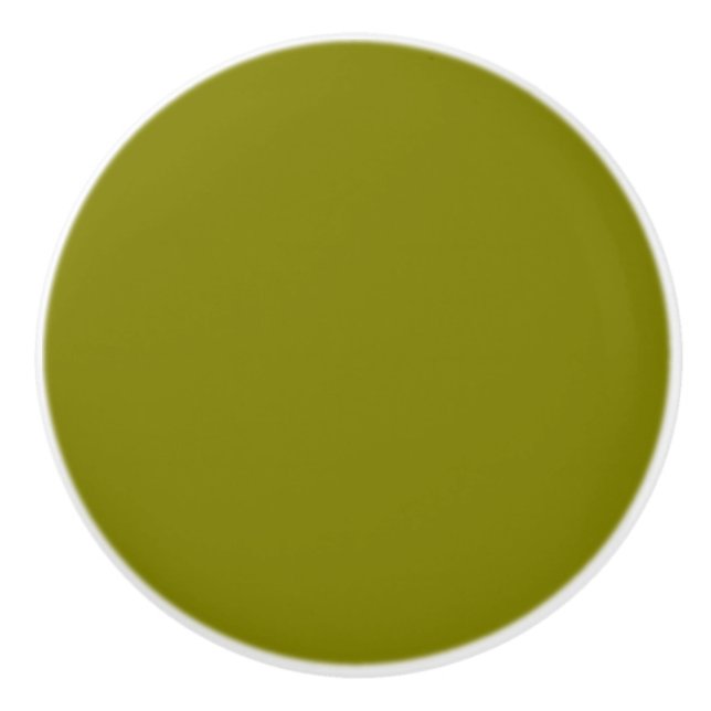 Olive Green Keramikknauf (Vorderseite)