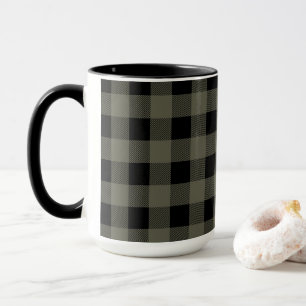 Olive Green Lumberjack Kariert   Wählen Sie Ihren  Tasse