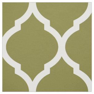 Olive Green marokkanischen Quartieren Grosses Maßs Stoff