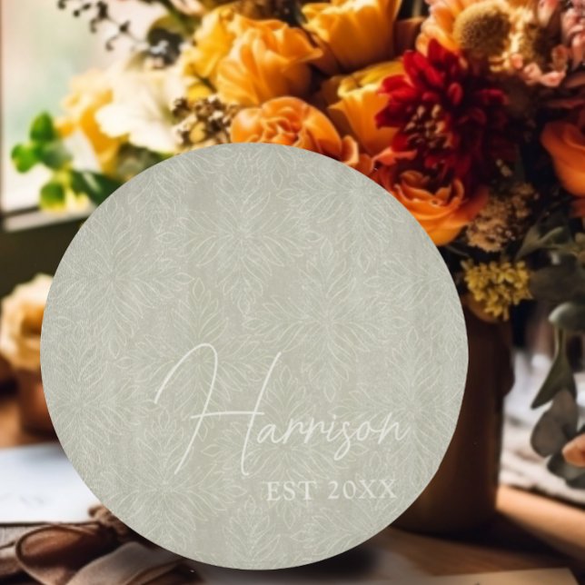 Olive Green Modern Minimalistische Custom Schneidebrett (Von Creator hochgeladen)