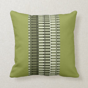 Olive Green Modern Modern Abstraktes Muster Kissen