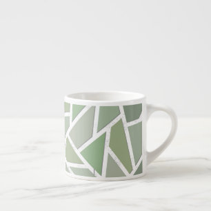 Olive-Green-Mosaik Espressotasse