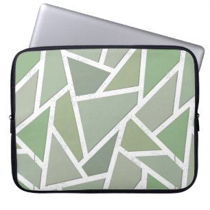 Olive-Green-Mosaik Laptopschutzhülle