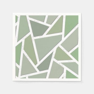 Olive-Green-Mosaik Serviette