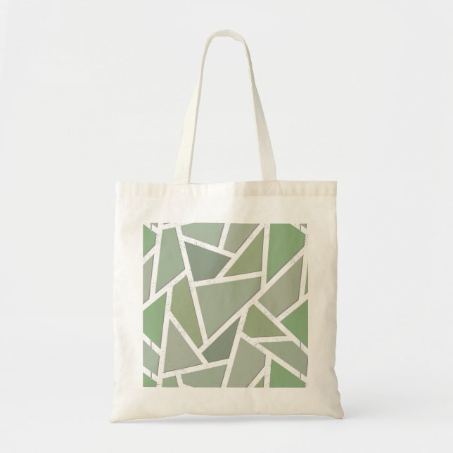 Olive-Green-Mosaik Tragetasche (Vorne)