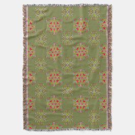Olive-Green-Ornament Decke