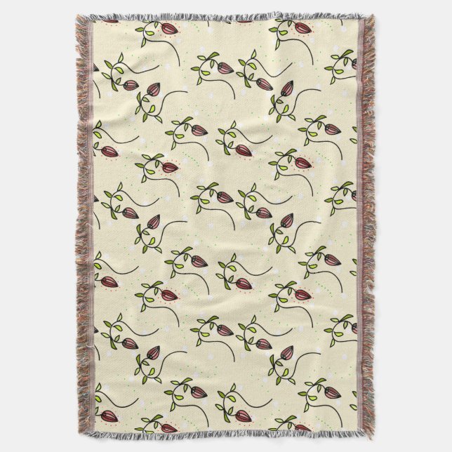 Olive-Green-Ornament Decke (Vorderseite Vertikal)