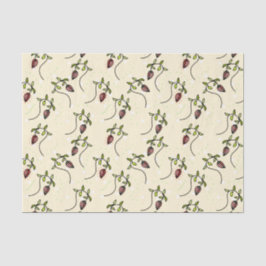 Olive-Green-Ornament Seidenpapier