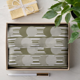 Olive Green Party Confetti und Tinsel Muster Seidenpapier