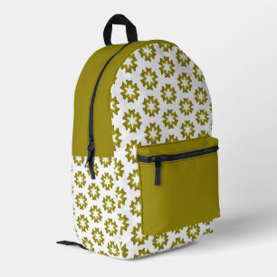 Olive Green Pattern Bedruckter Rucksack