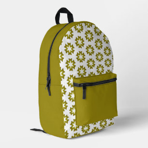 Olive Green Pattern Bedruckter Rucksack