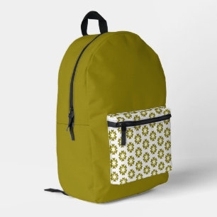 Olive Green Pattern Bedruckter Rucksack