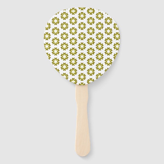 Olive Green Pattern Fächer (Vorderseite)