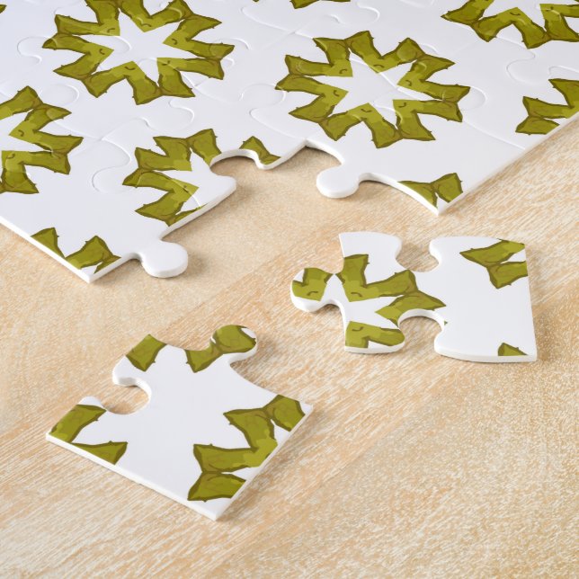 Olive Green Pattern Puzzle (Seite)